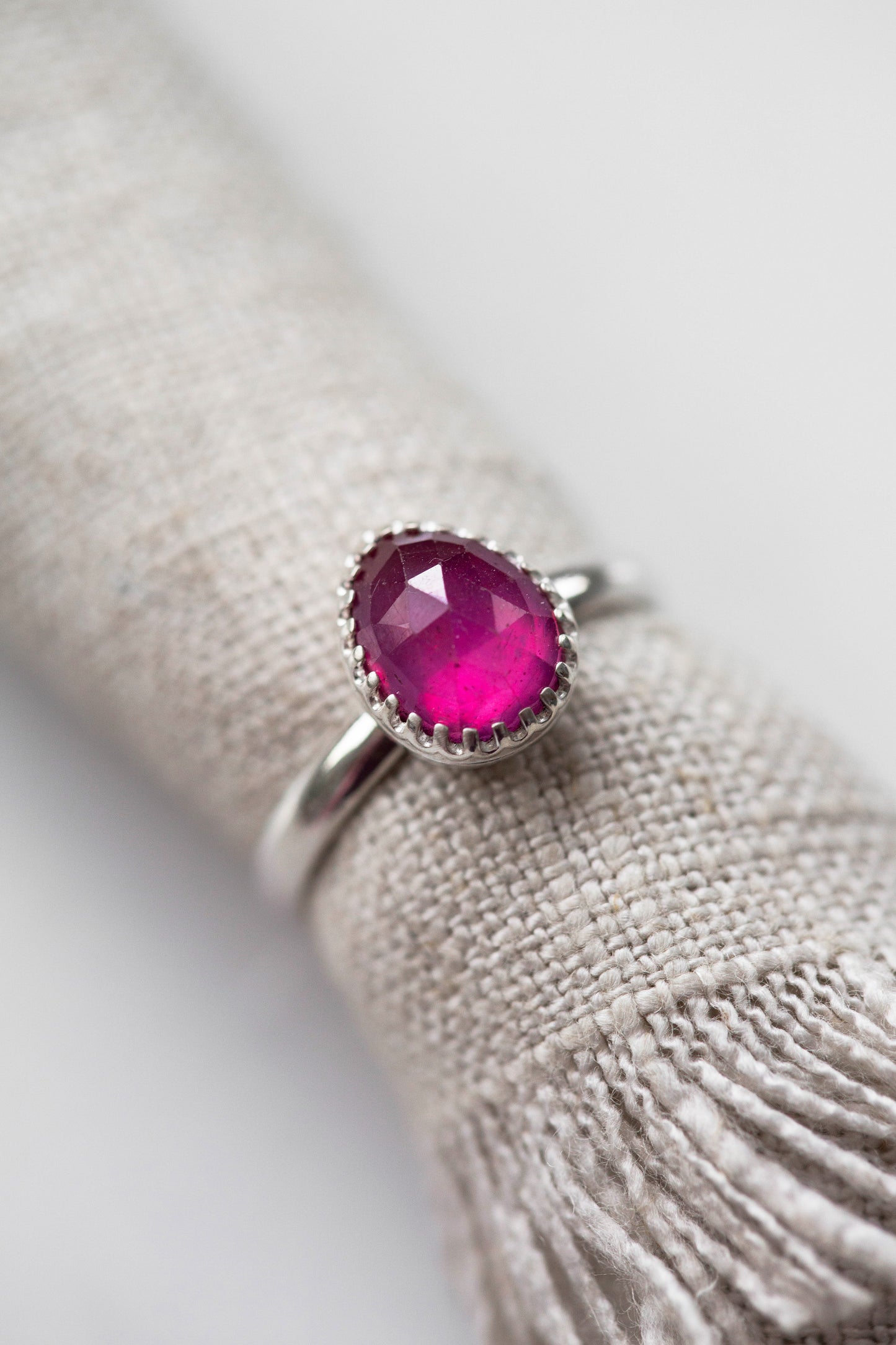 Size 9.5 | Pink Sapphire Ring | #36