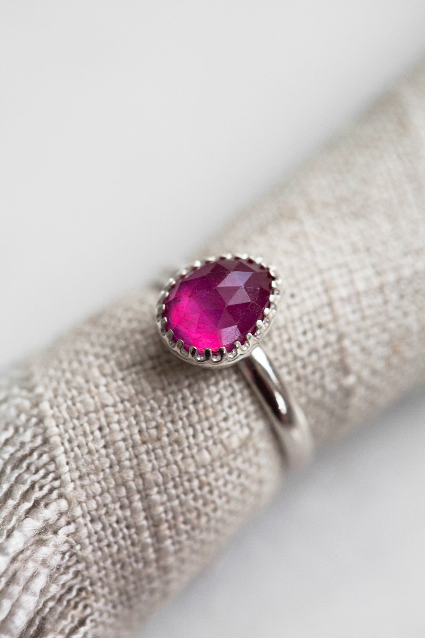 Size 9.5 | Pink Sapphire Ring | #36
