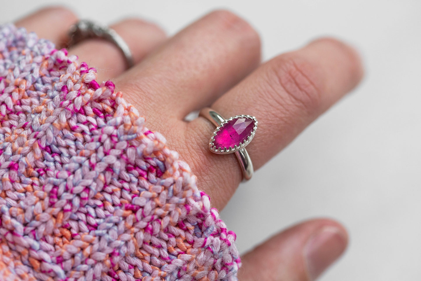 Size 9.25 | Pink Sapphire Ring | #37