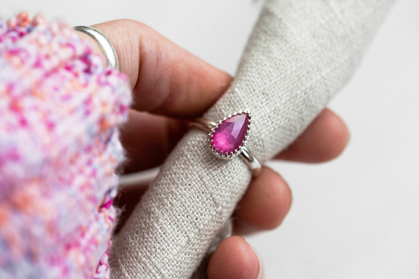 Size 6.75 | Pink Sapphire Ring | #38