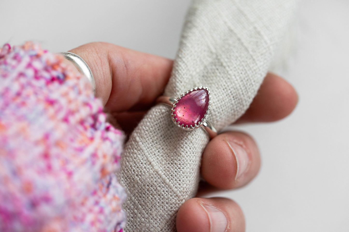 Size 7 | Pink Sapphire Ring | #40