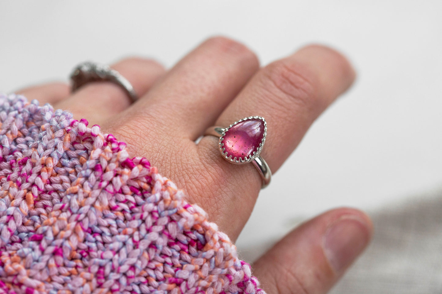Size 7 | Pink Sapphire Ring | #40