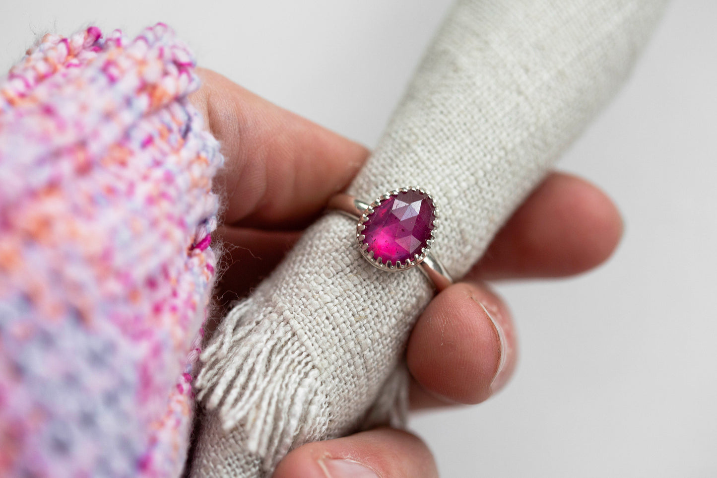 Size 7.25 | Pink Sapphire Ring | #41