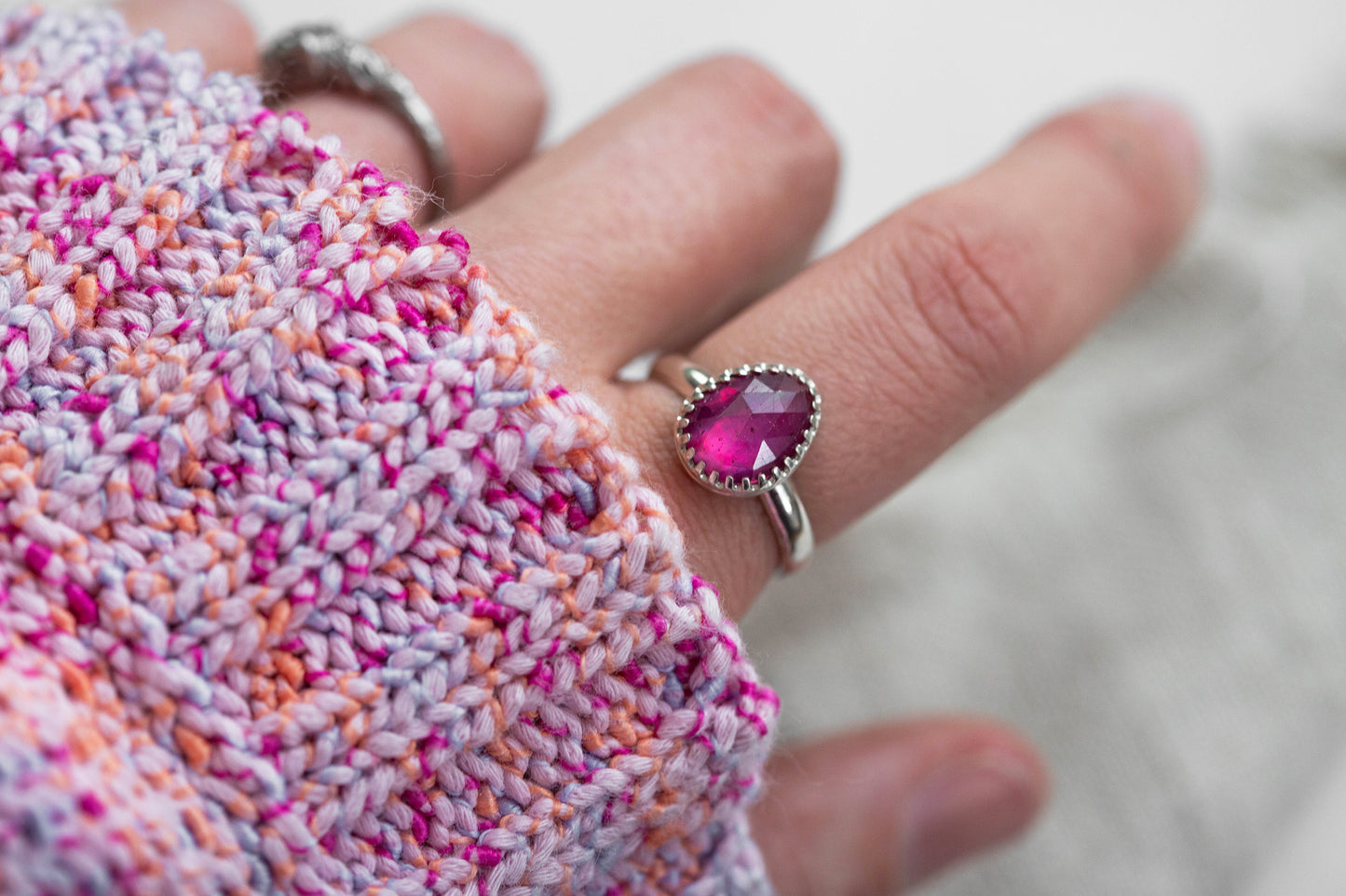 Size 7.25 | Pink Sapphire Ring | #41