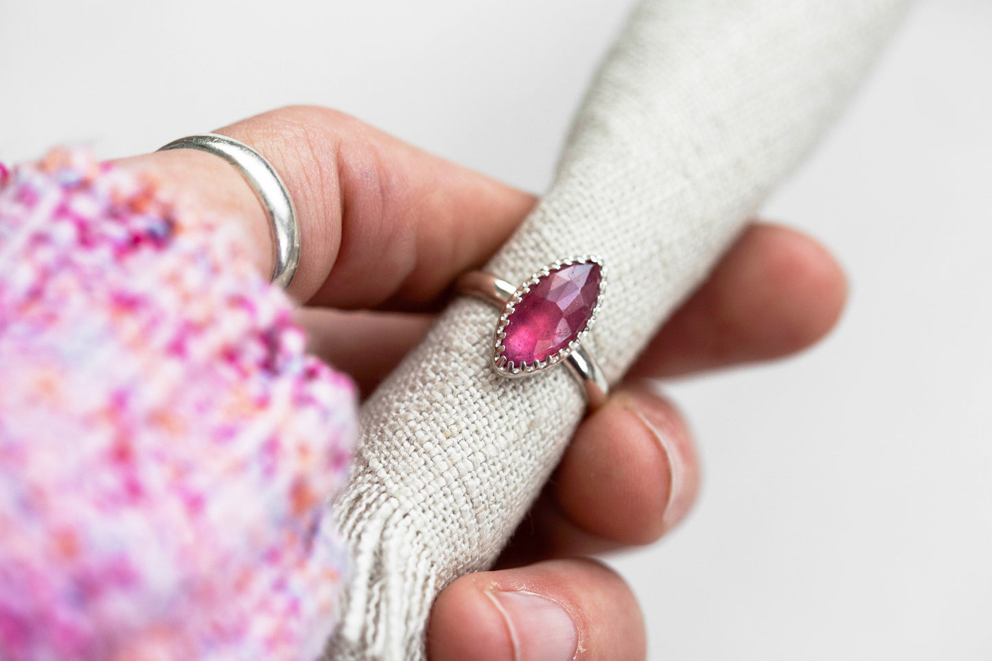 Size 6 | Pink Sapphire Ring | #43