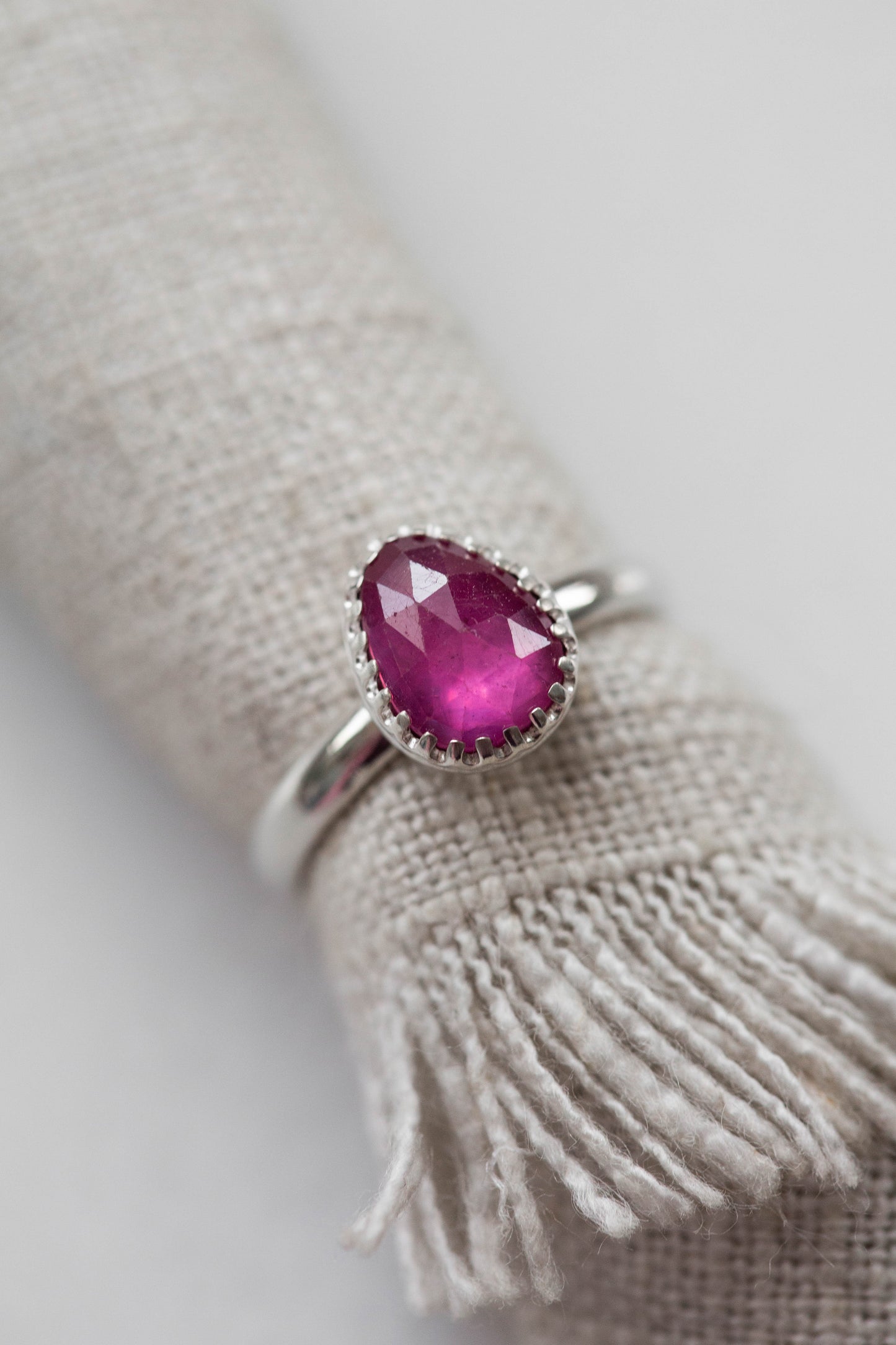 Size 9 | Pink Sapphire Ring | #44