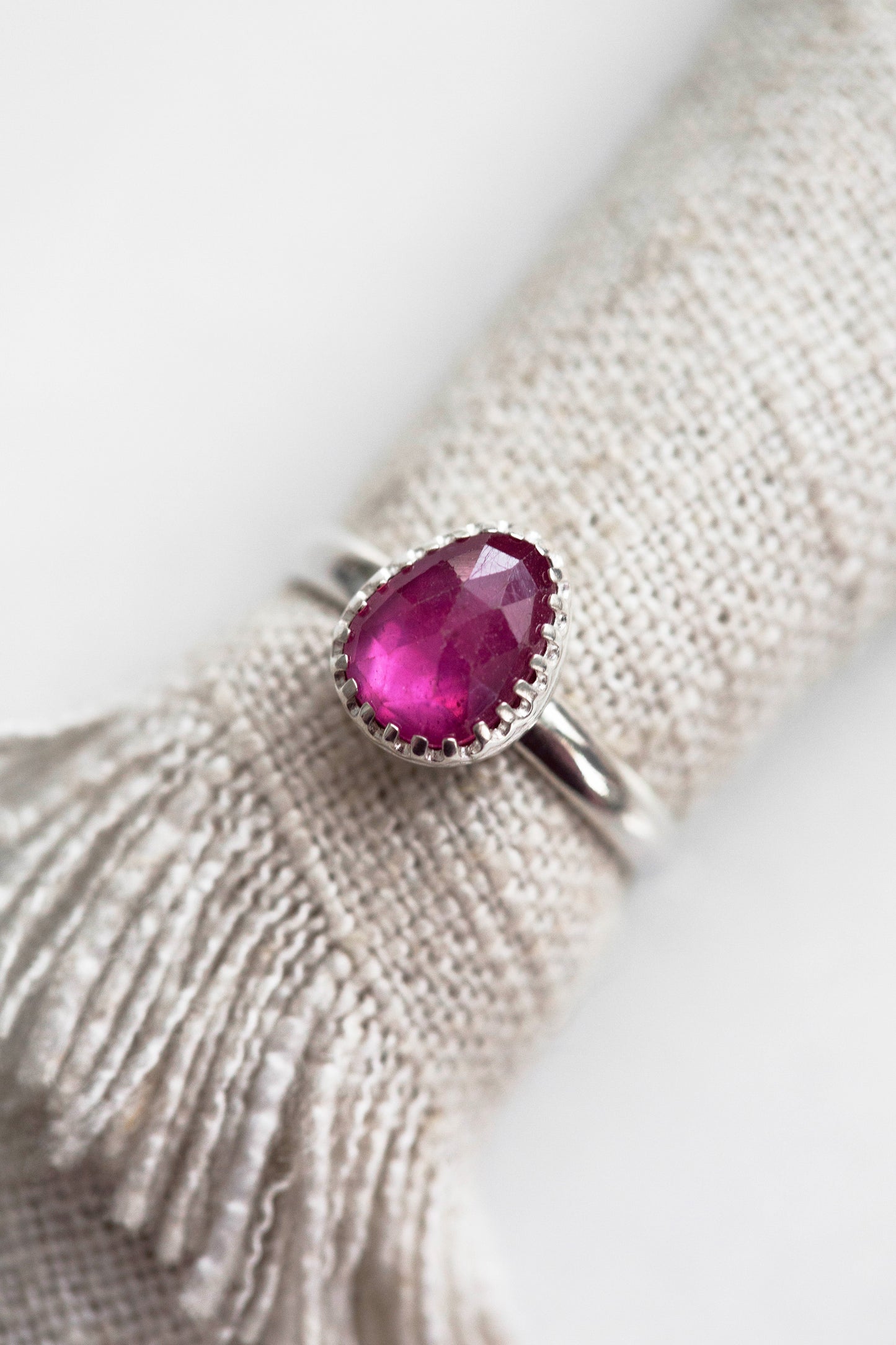 Size 9 | Pink Sapphire Ring | #44