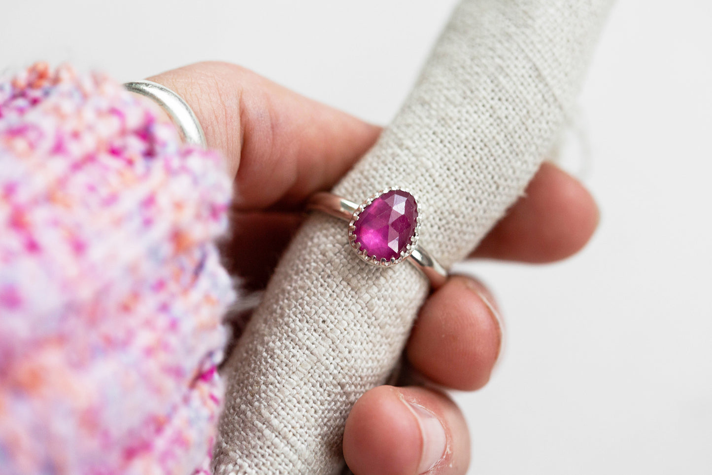 Size 9 | Pink Sapphire Ring | #44