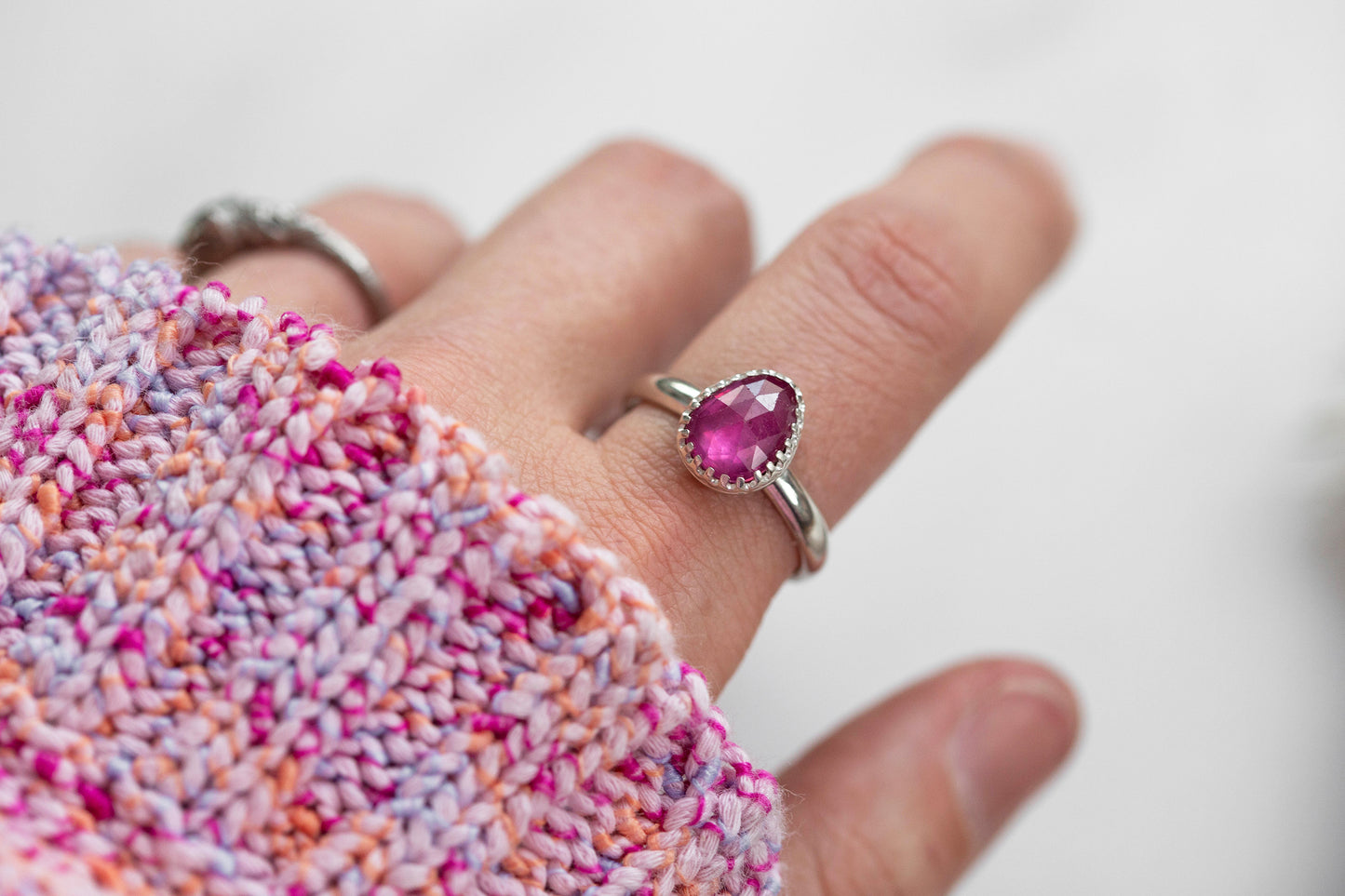Size 9 | Pink Sapphire Ring | #44