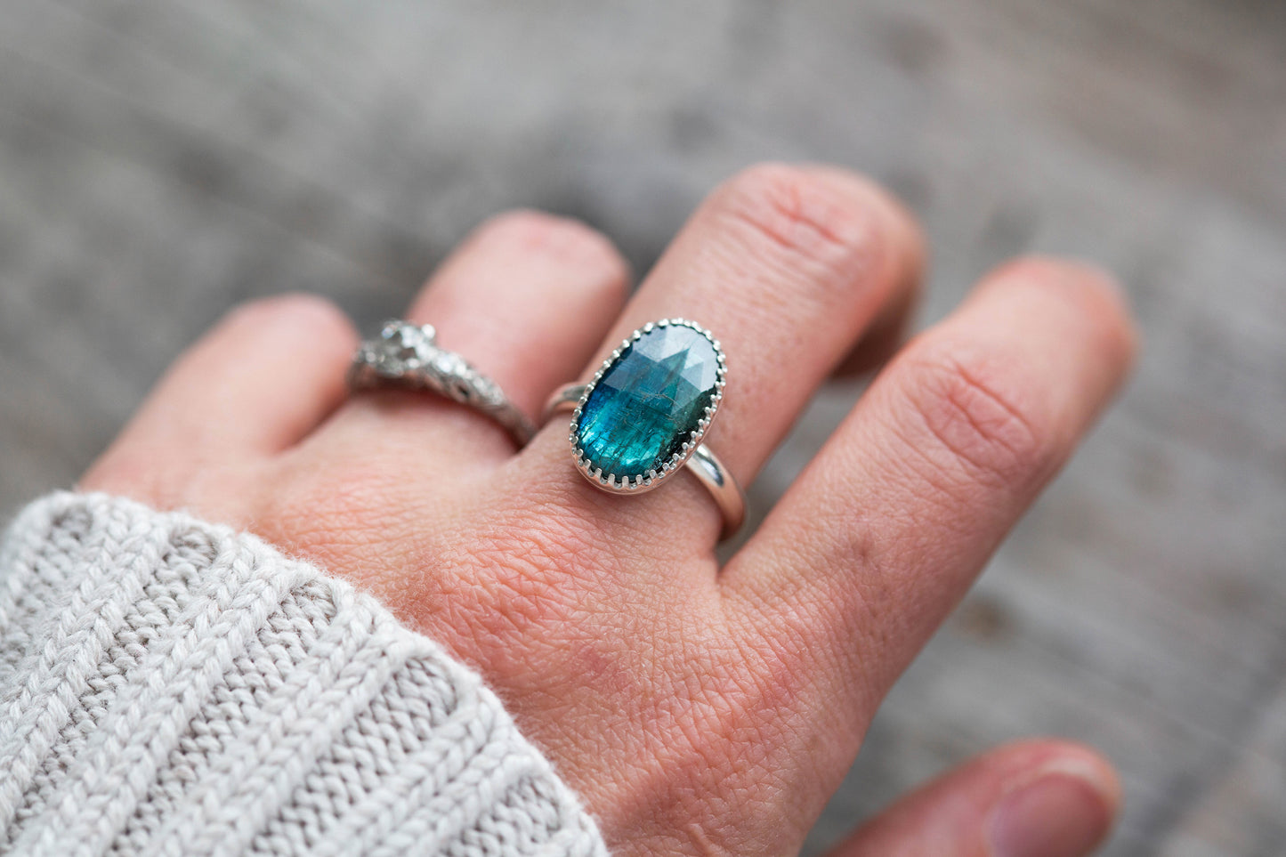 Size 8.5 | Kyanite Ring | #16