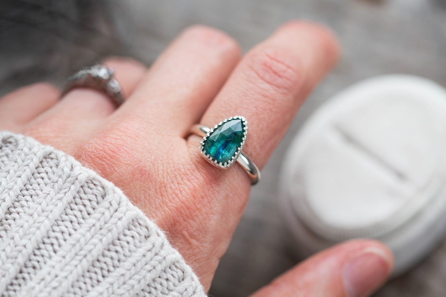 Size 8 | Kyanite Ring | #36