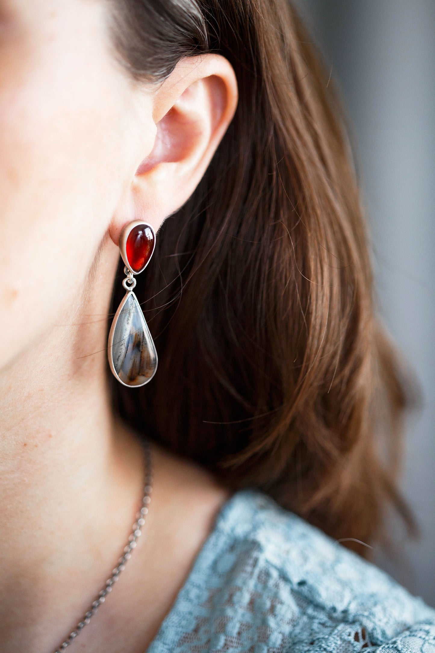 Butterfly in the Berry Patch Earrings | #11