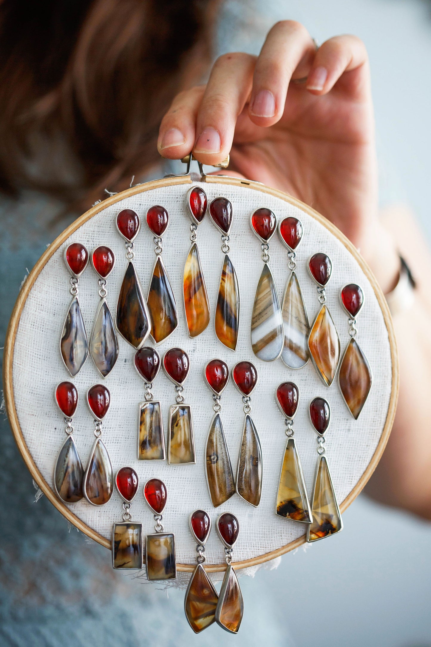 Butterfly in the Berry Patch Earrings | #10