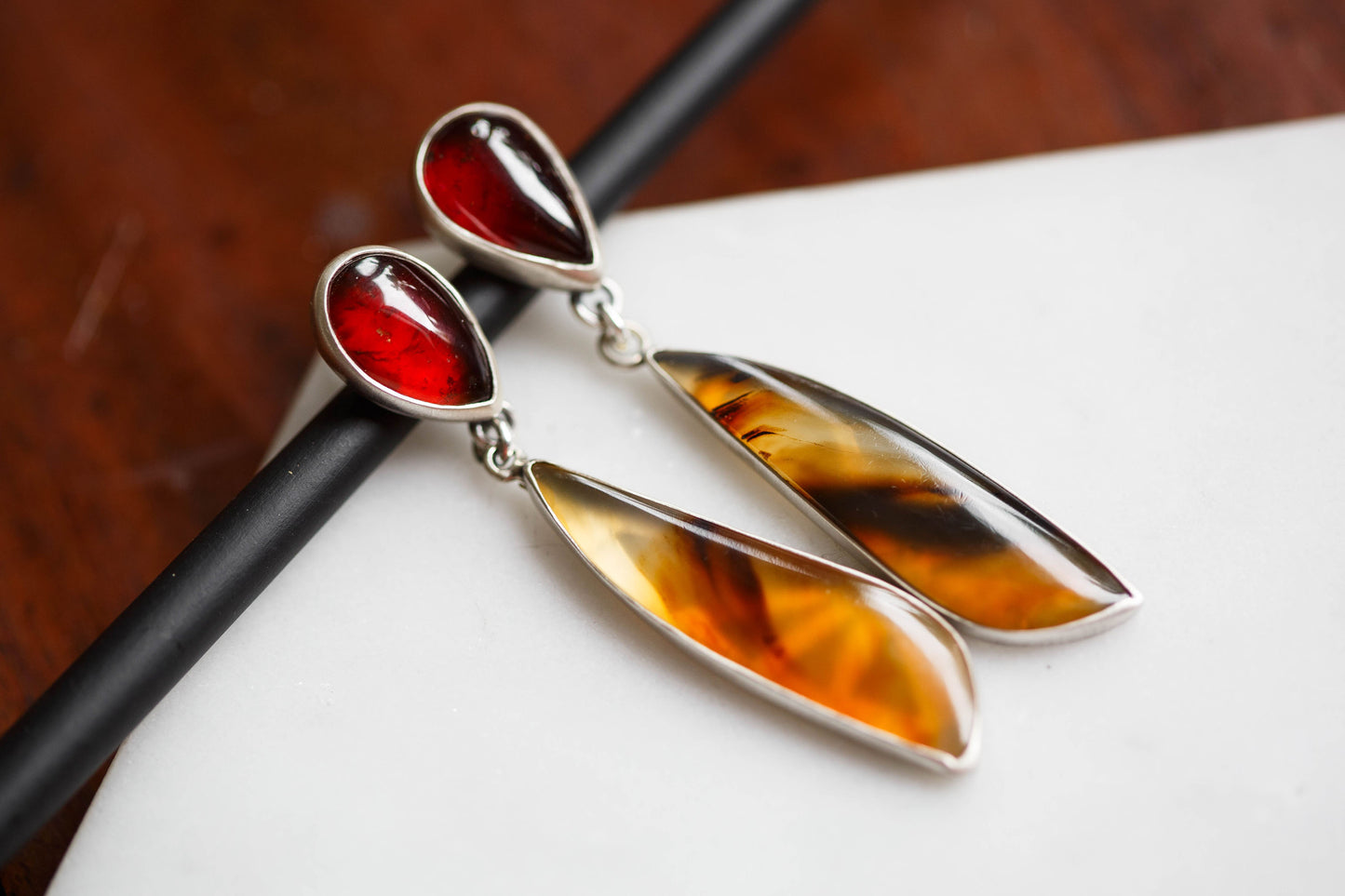 Butterfly in the Berry Patch Earrings | #1