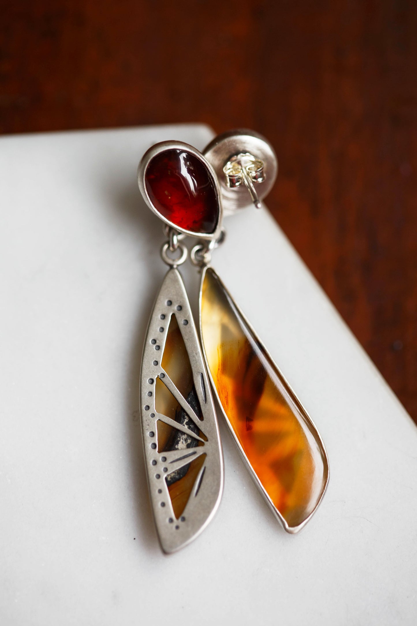 Butterfly in the Berry Patch Earrings | #1