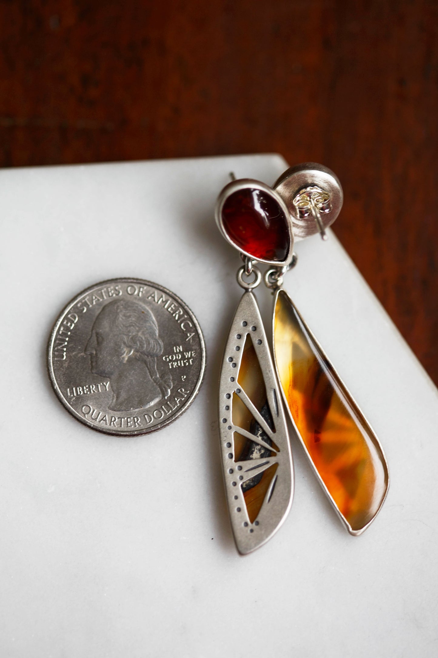 Butterfly in the Berry Patch Earrings | #1