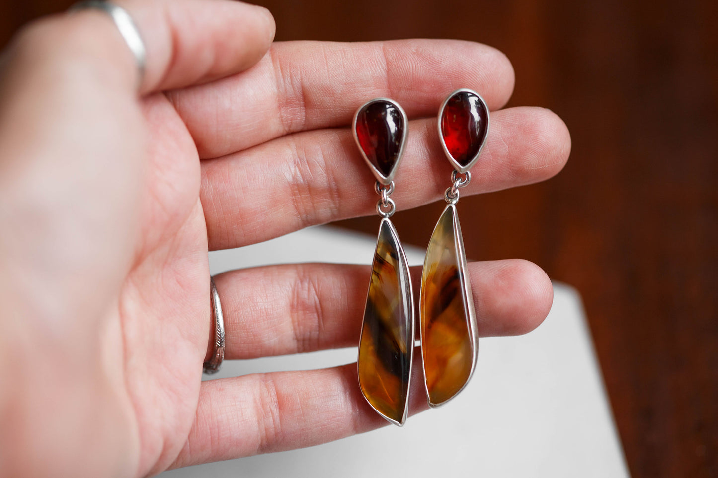 Butterfly in the Berry Patch Earrings | #1