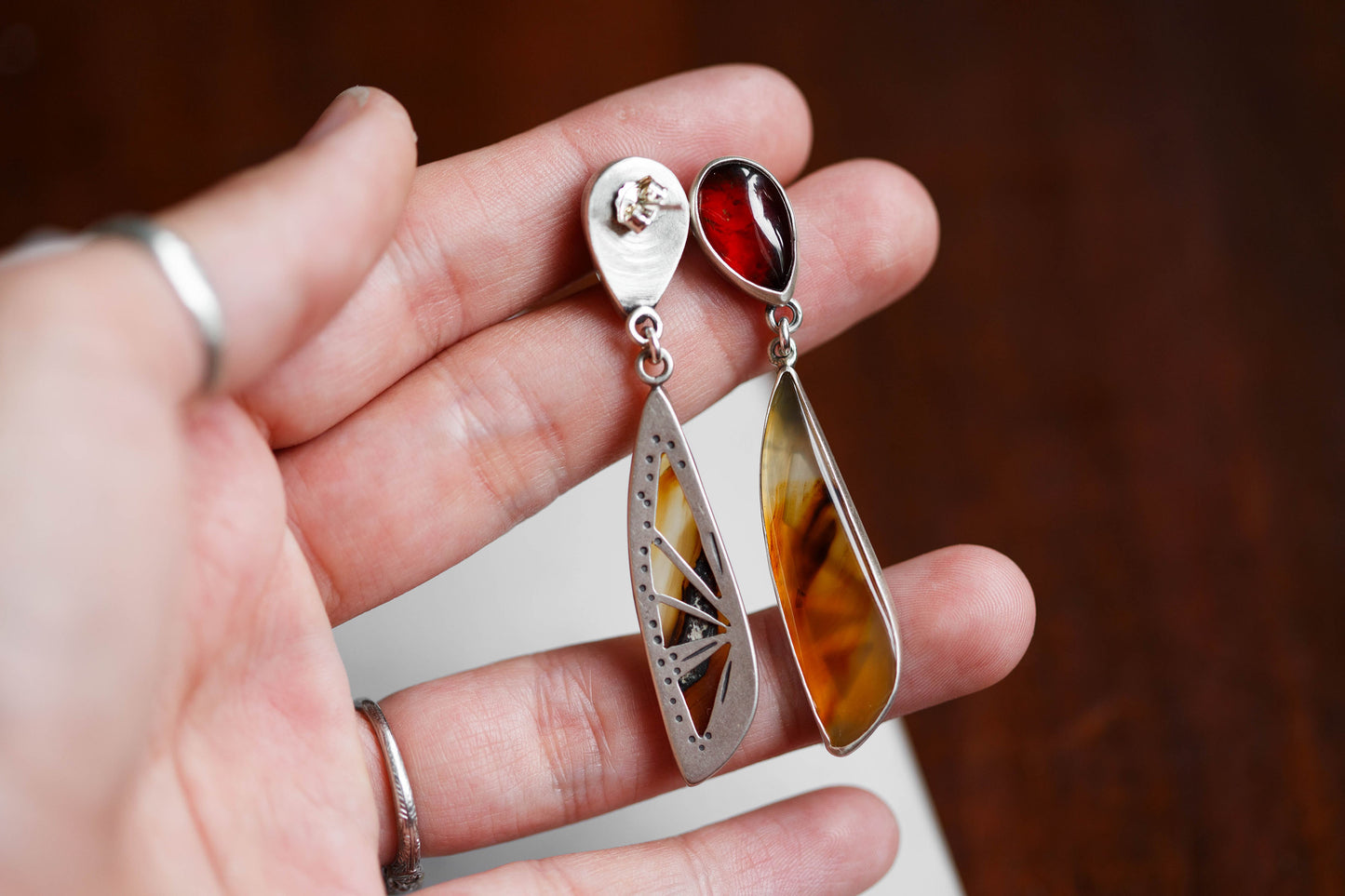 Butterfly in the Berry Patch Earrings | #1