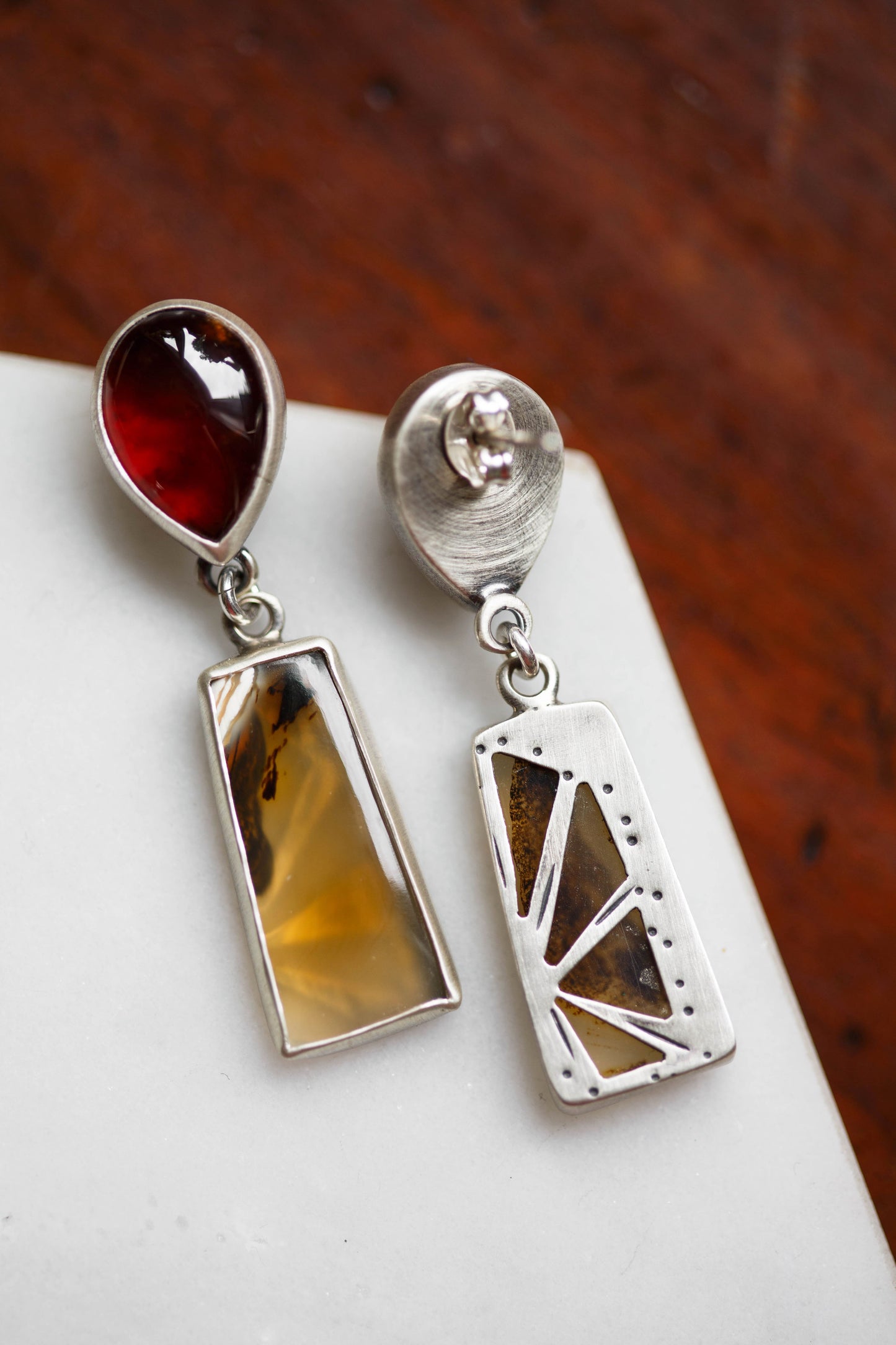 Butterfly in the Berry Patch Earrings | #2