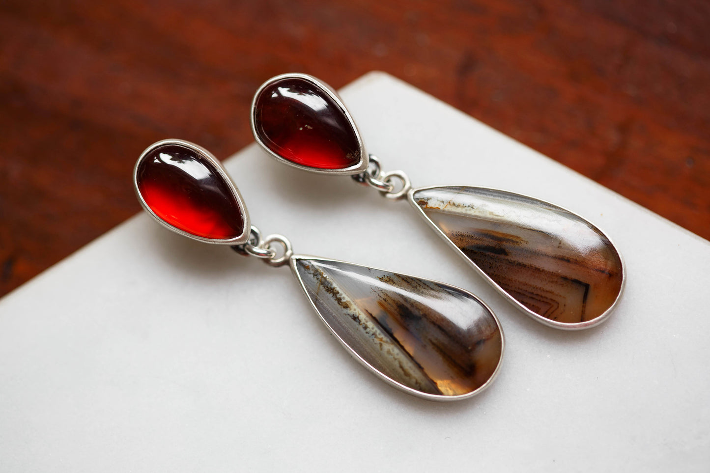 Butterfly in the Berry Patch Earrings | #3