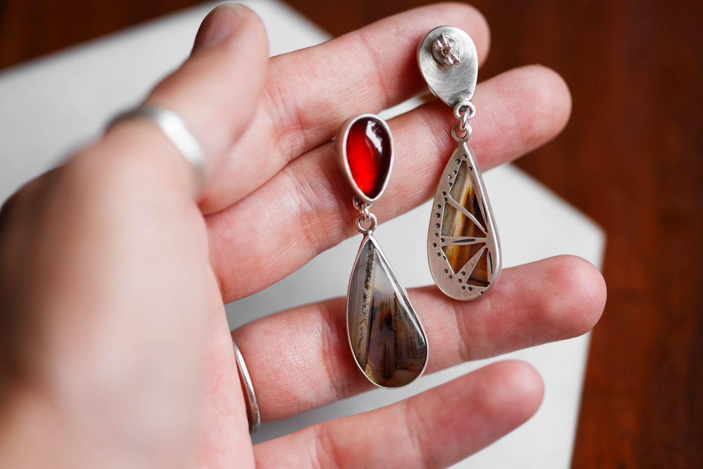 Butterfly in the Berry Patch Earrings | #3