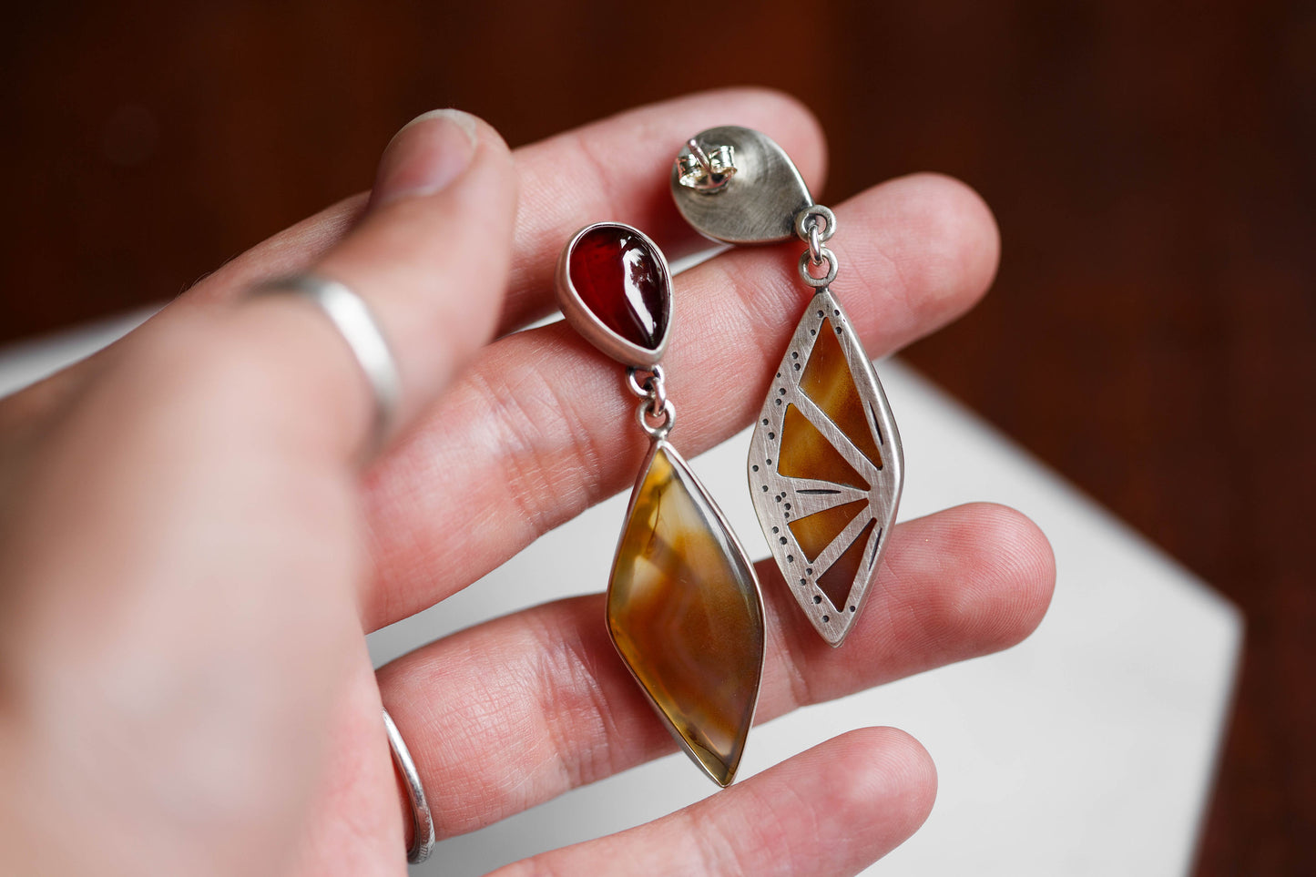 Butterfly in the Berry Patch Earrings | #4