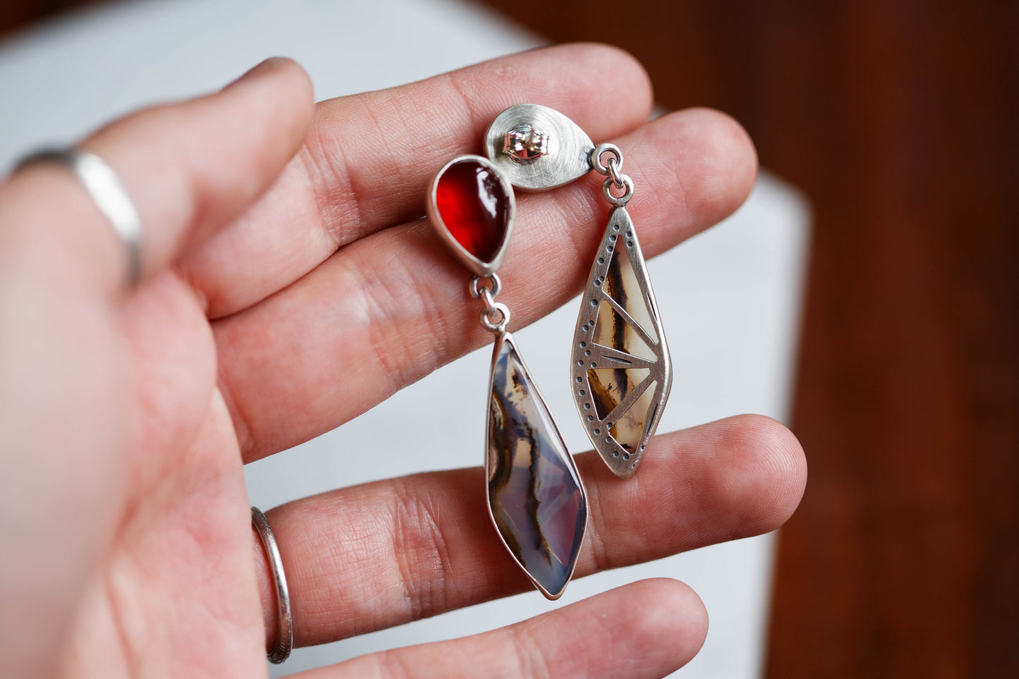 Butterfly in the Berry Patch Earrings | #5