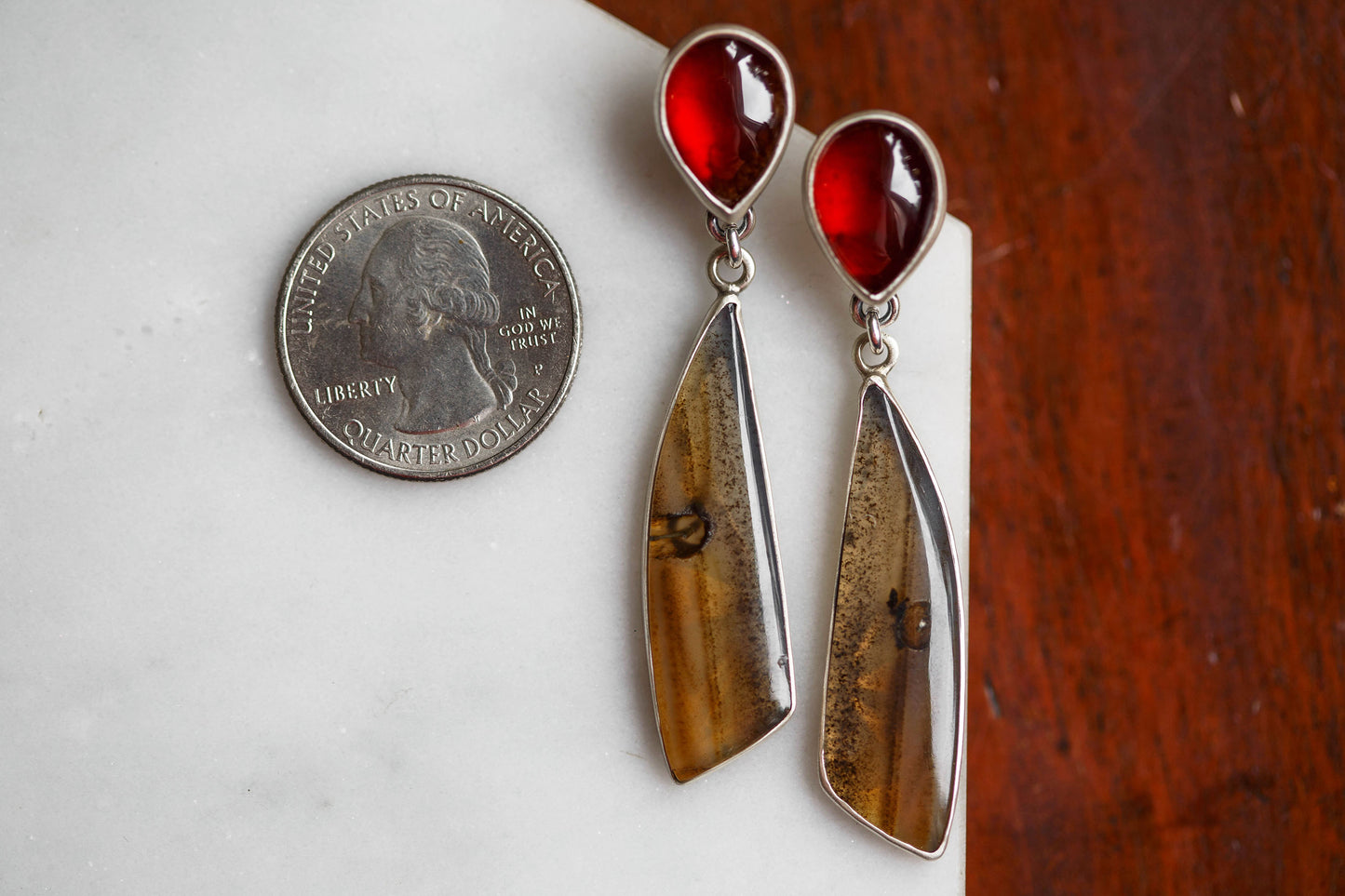 Butterfly in the Berry Patch Earrings | #6