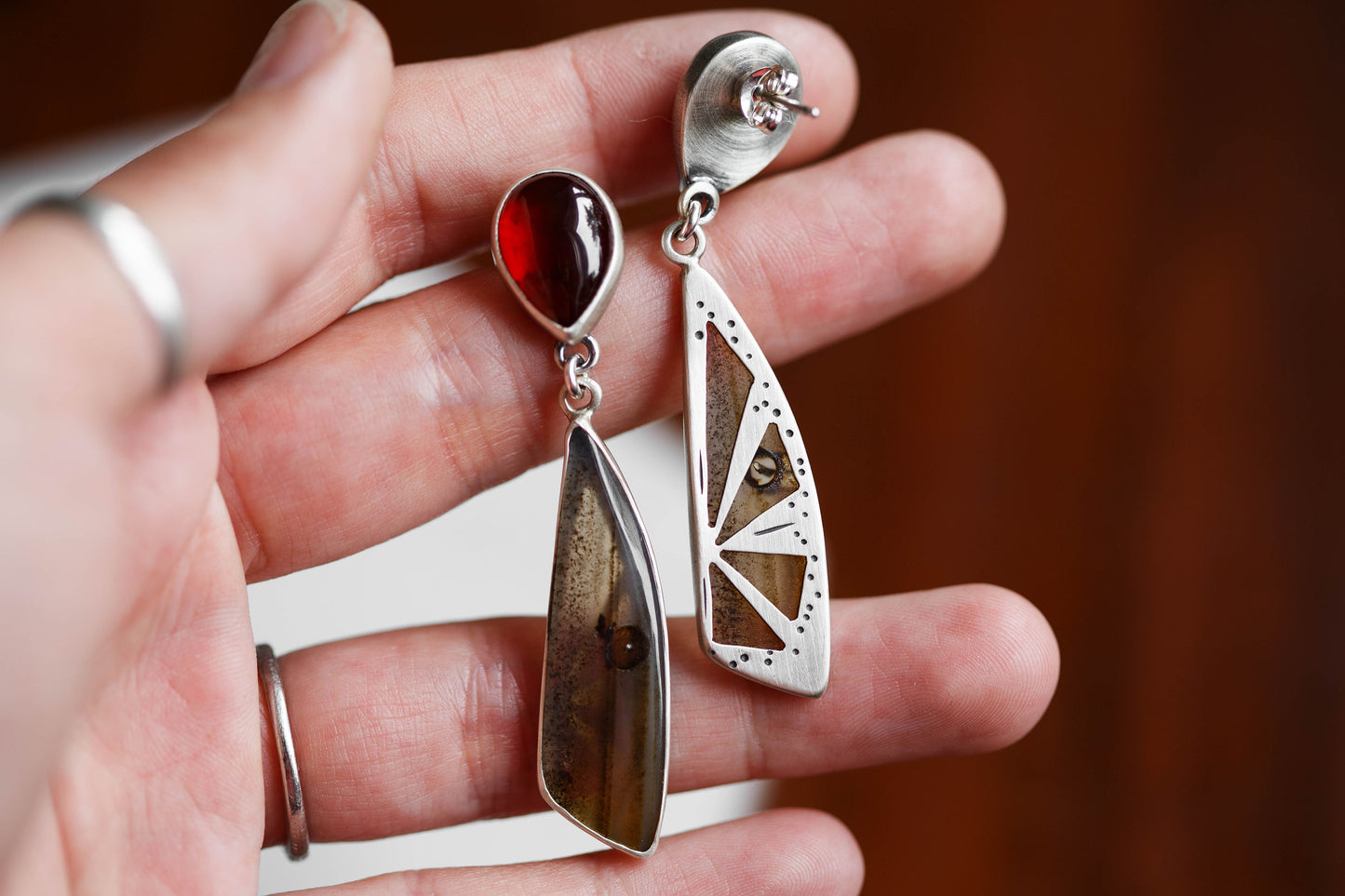 Butterfly in the Berry Patch Earrings | #6