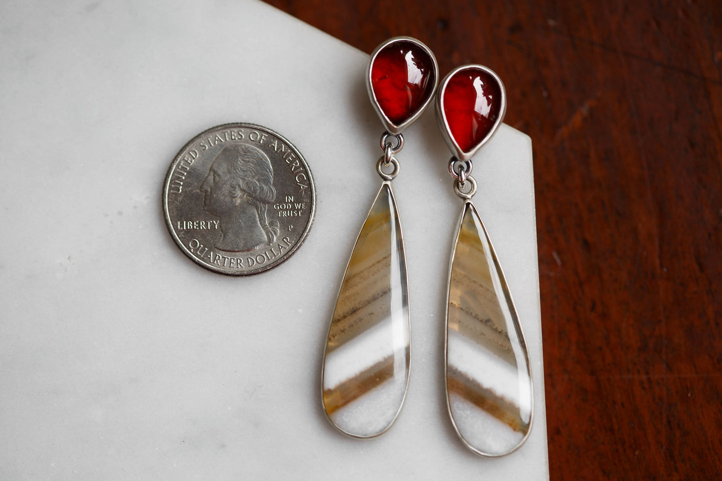 Butterfly in the Berry Patch Earrings | #7