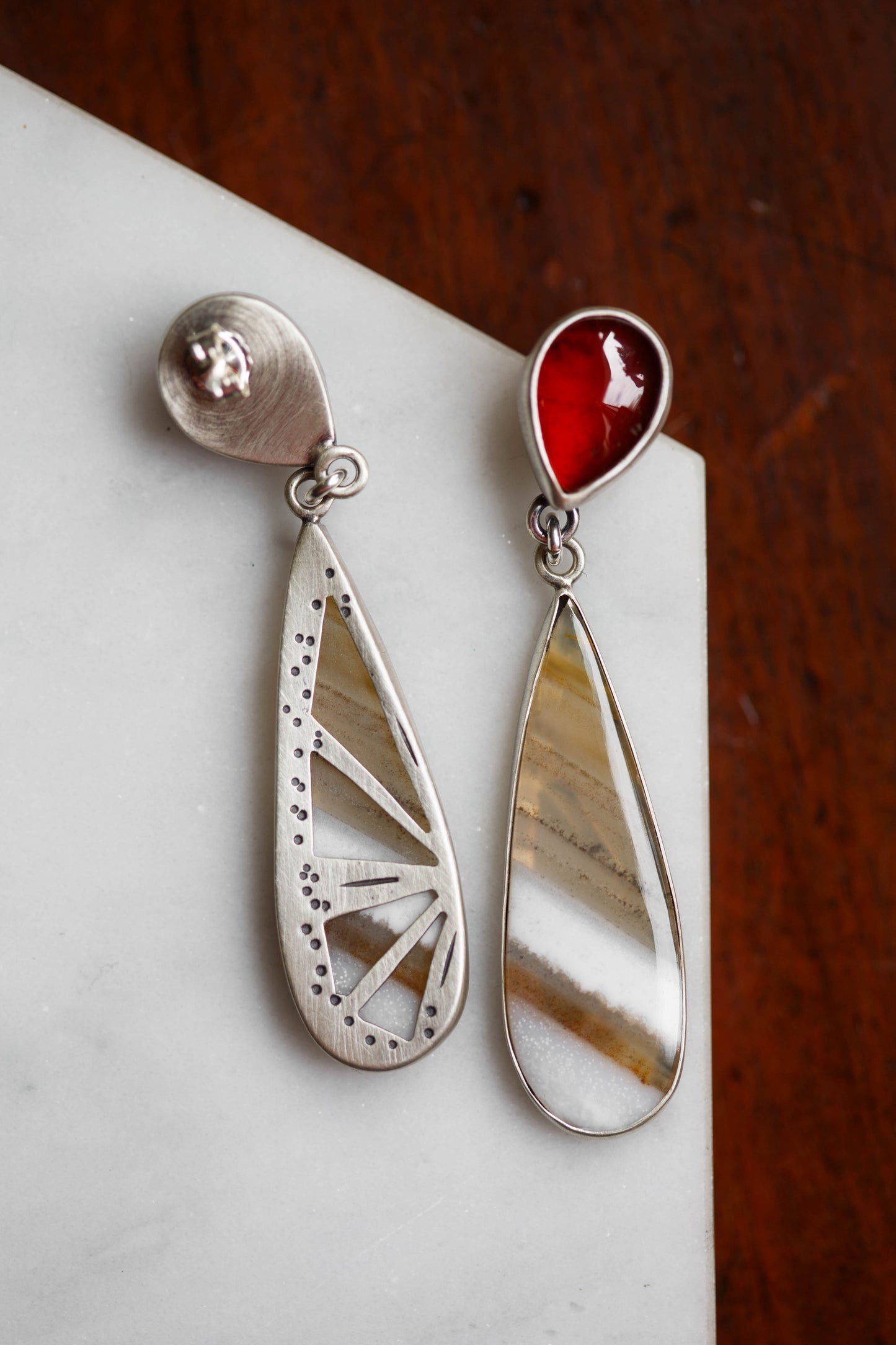 Butterfly in the Berry Patch Earrings | #7