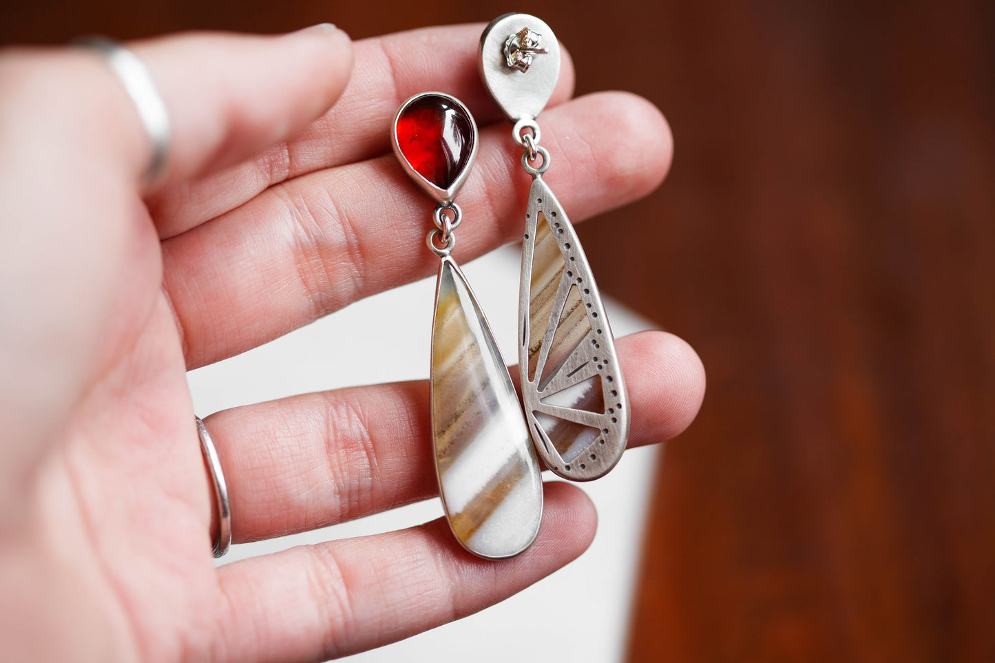 Butterfly in the Berry Patch Earrings | #7