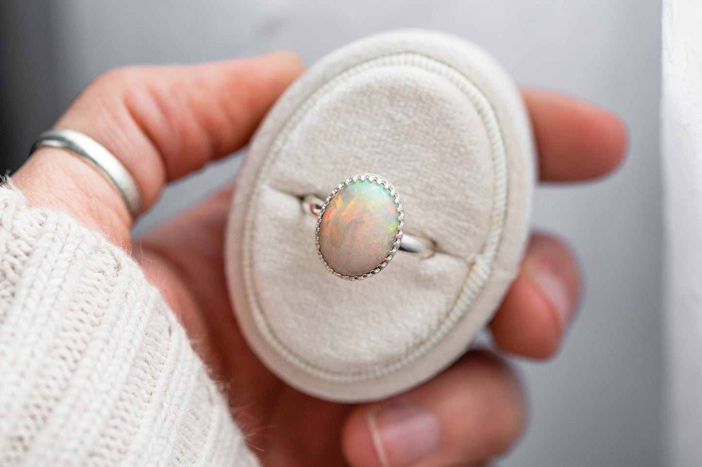 Size 8.5 | Opal Ring | #15