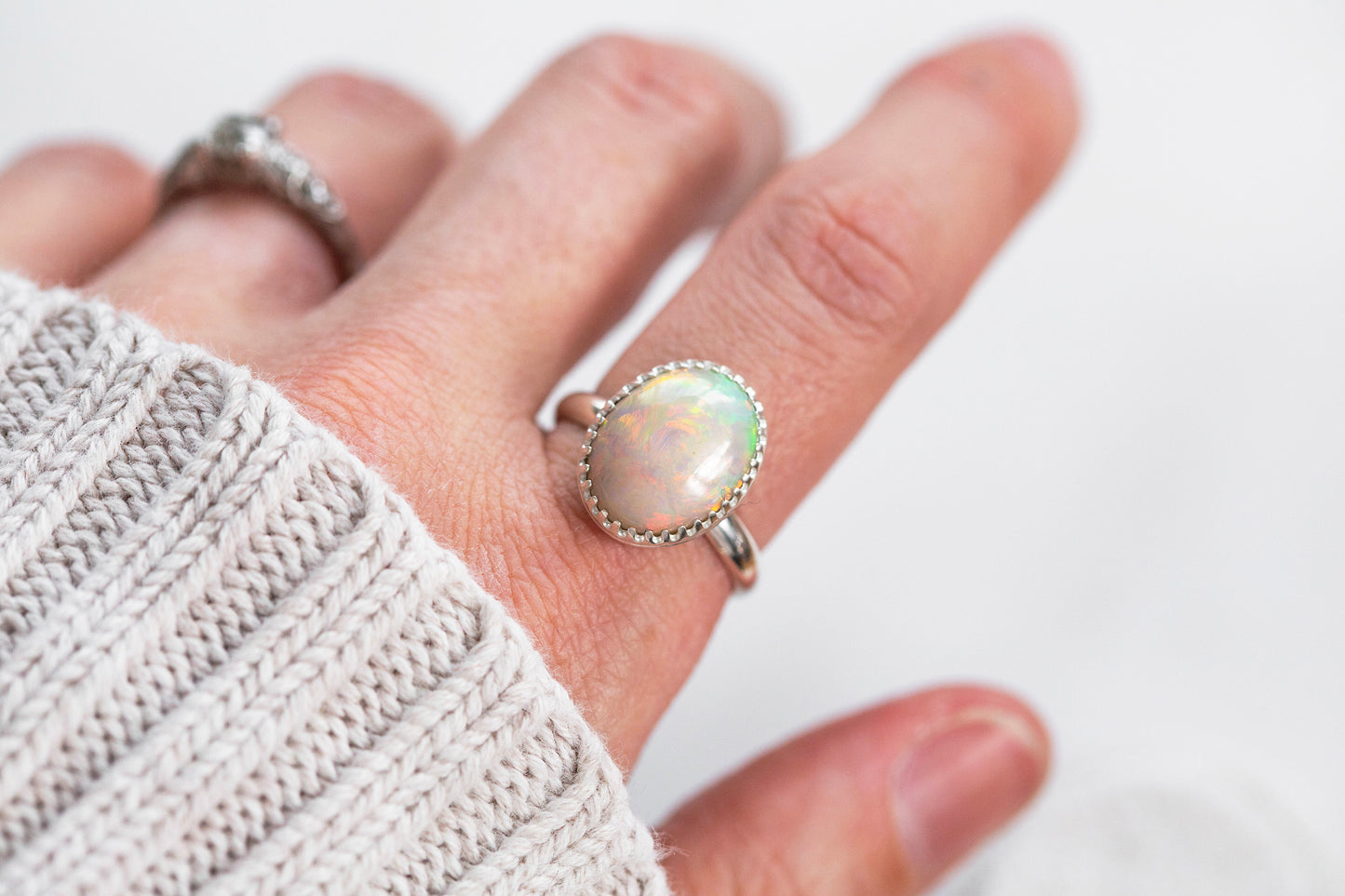 Size 8.5 | Opal Ring | #15