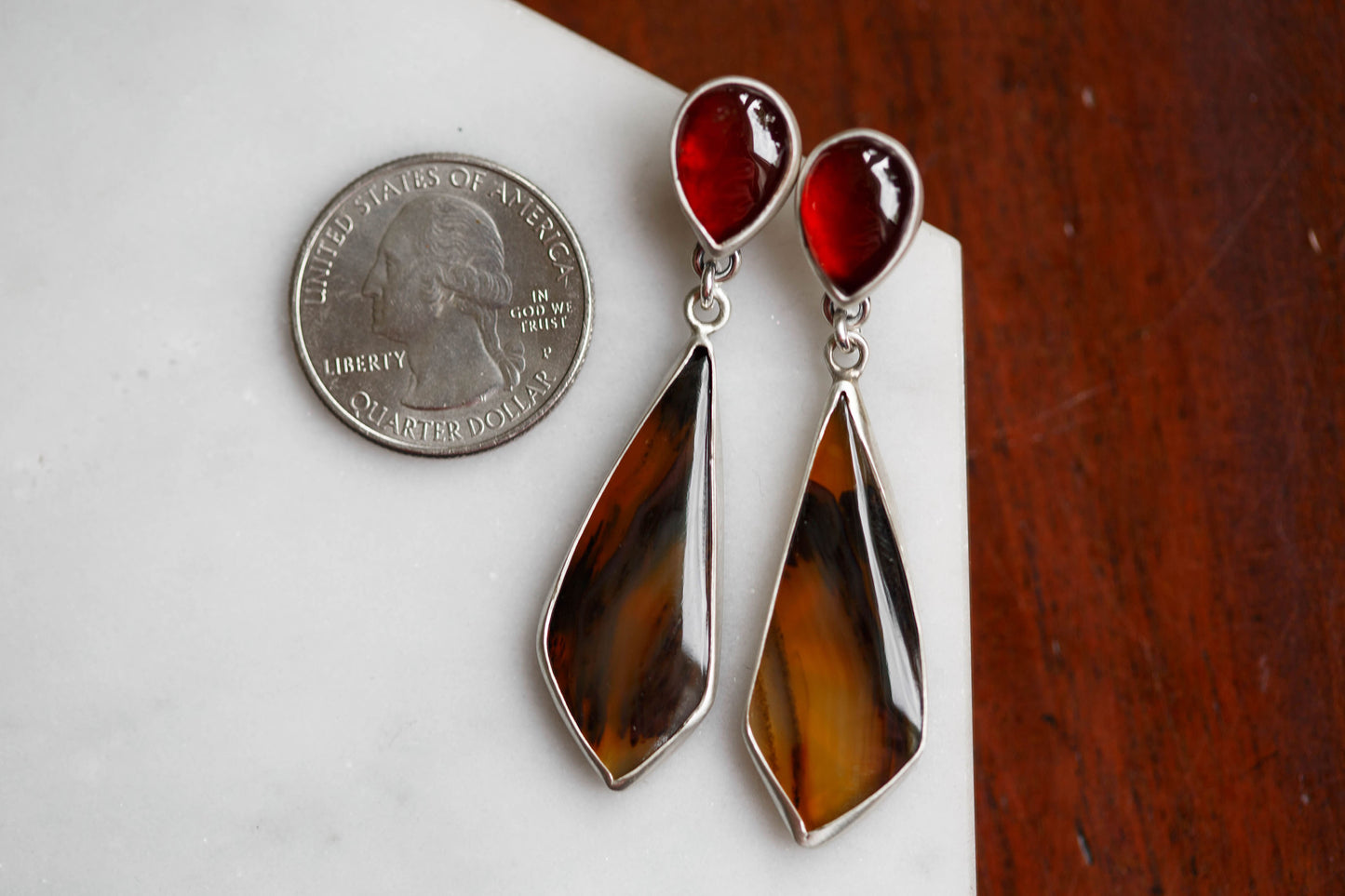 Butterfly in the Berry Patch Earrings | #9