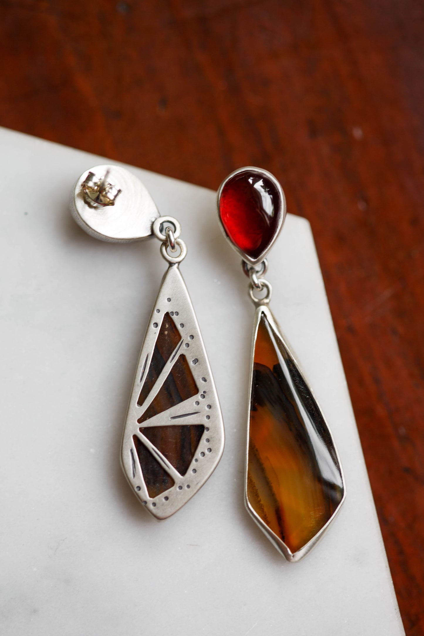 Butterfly in the Berry Patch Earrings | #9