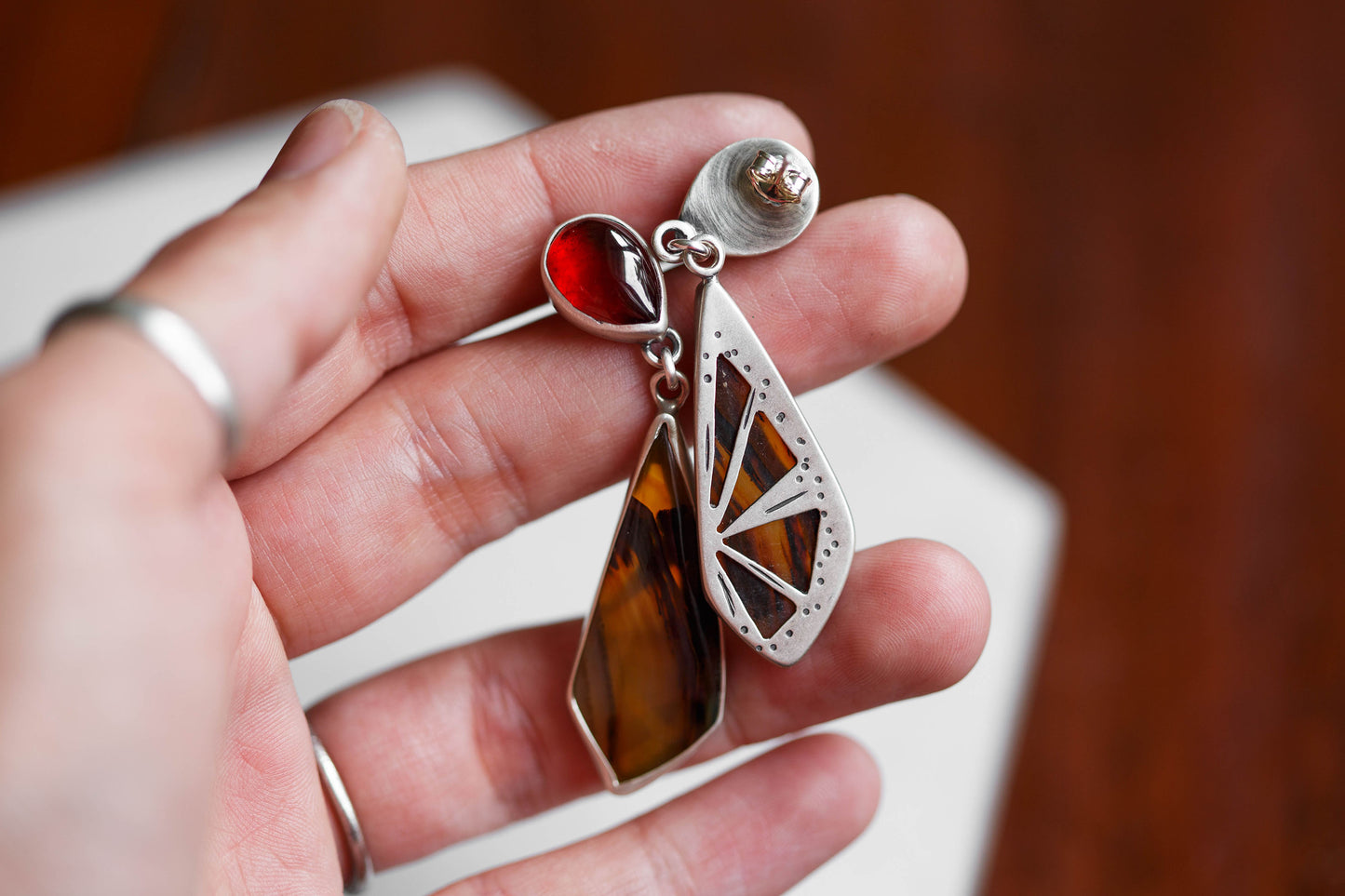Butterfly in the Berry Patch Earrings | #9