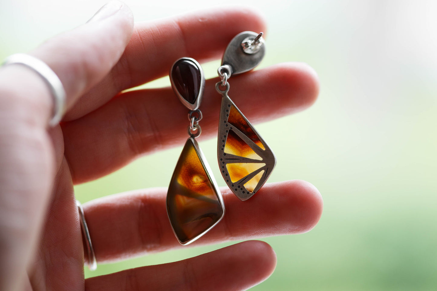 Butterfly in the Berry Patch Earrings | #10