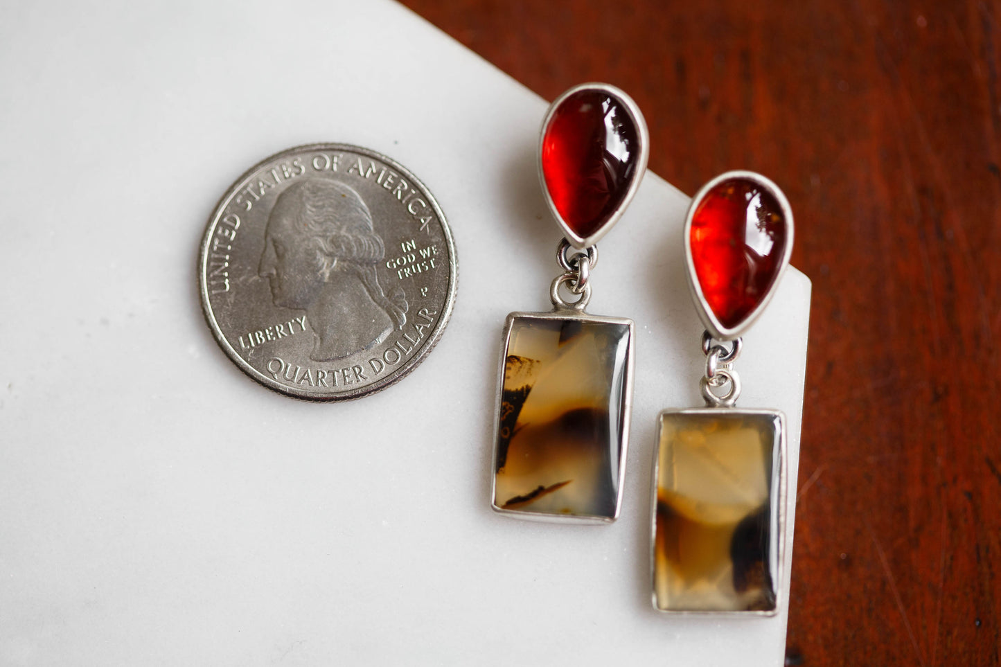 Butterfly in the Berry Patch Earrings | #11