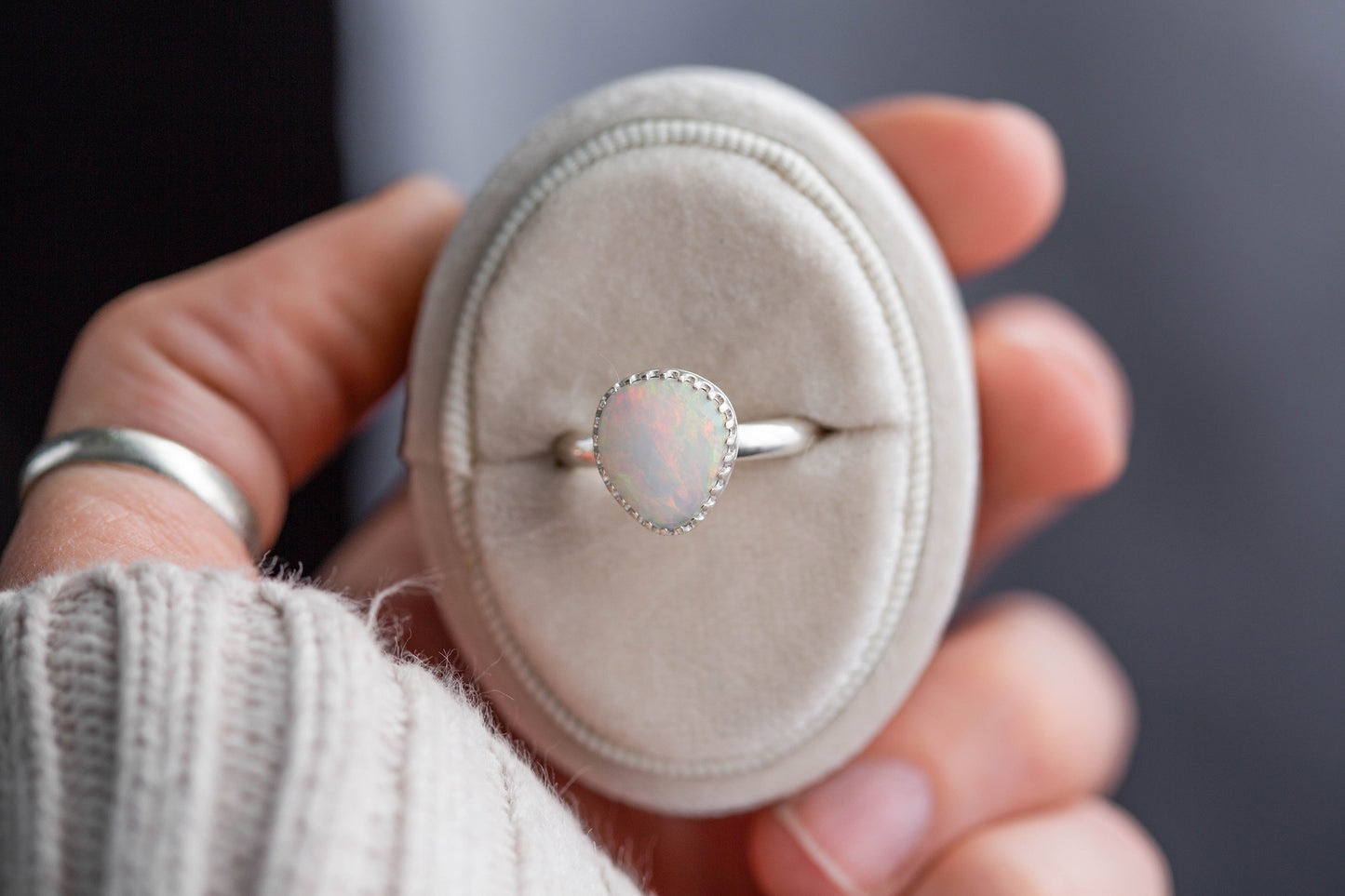 Size 8.5 | Opal Ring | #17