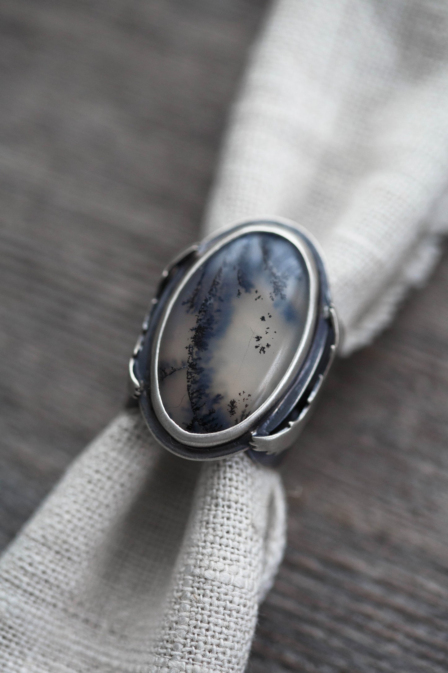 Size 8.5 | The Owl's Path Ring | Wide Saddle Band | #4