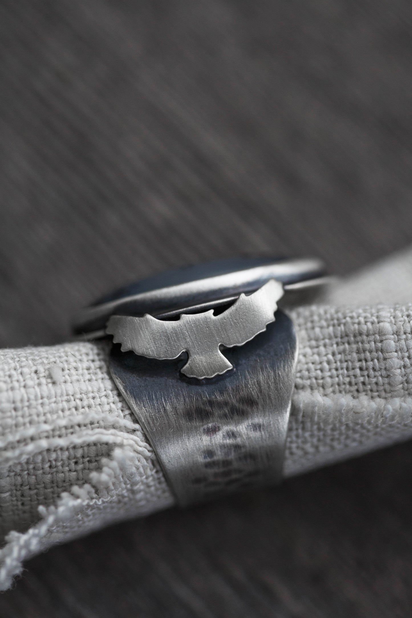 Size 8.5 | The Owl's Path Ring | Wide Saddle Band | #4