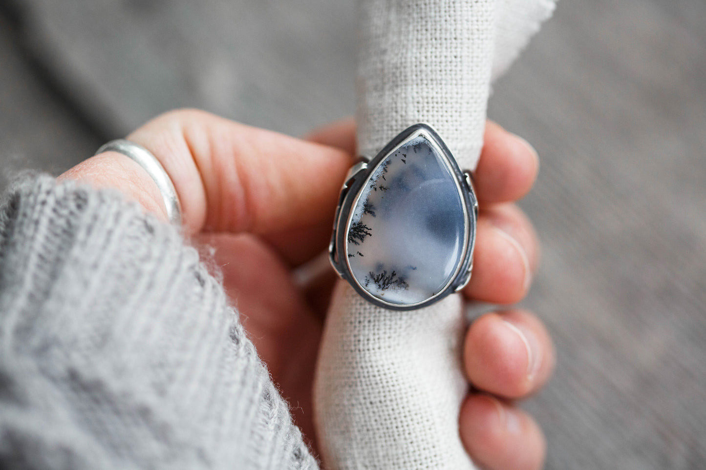 Size 8.5 | The Owl's Path Ring | Wide Saddle Band | #5