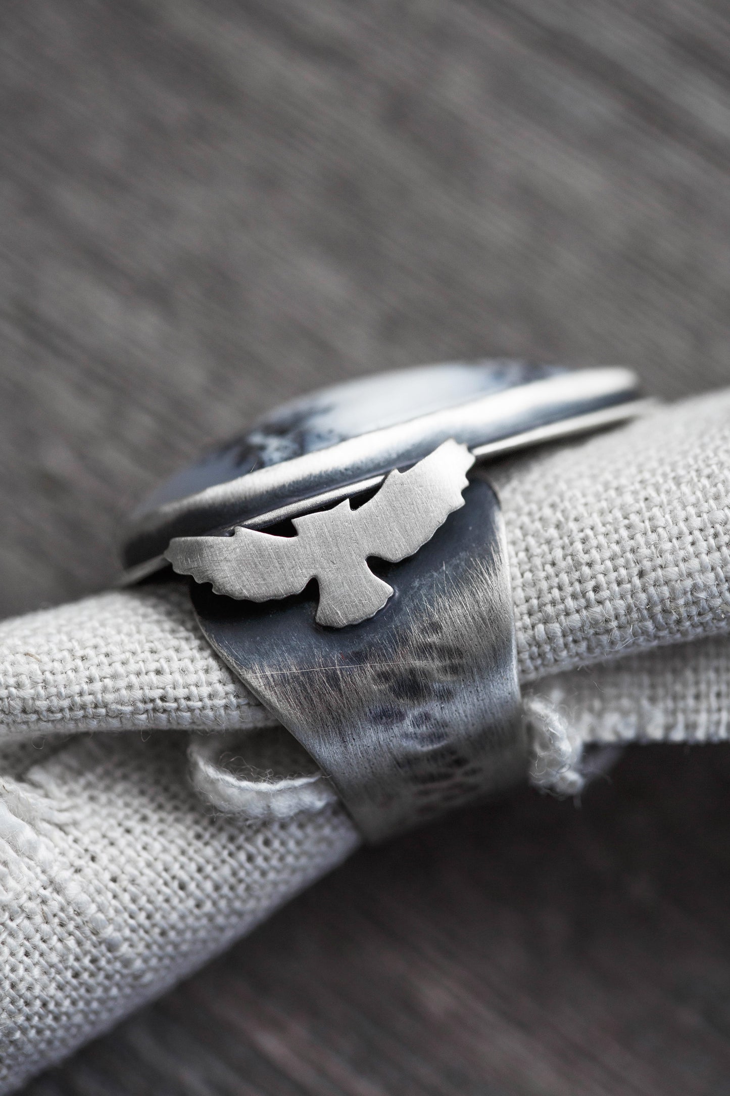 Size 10 | The Owl's Path Ring | Wide Saddle Band | #6