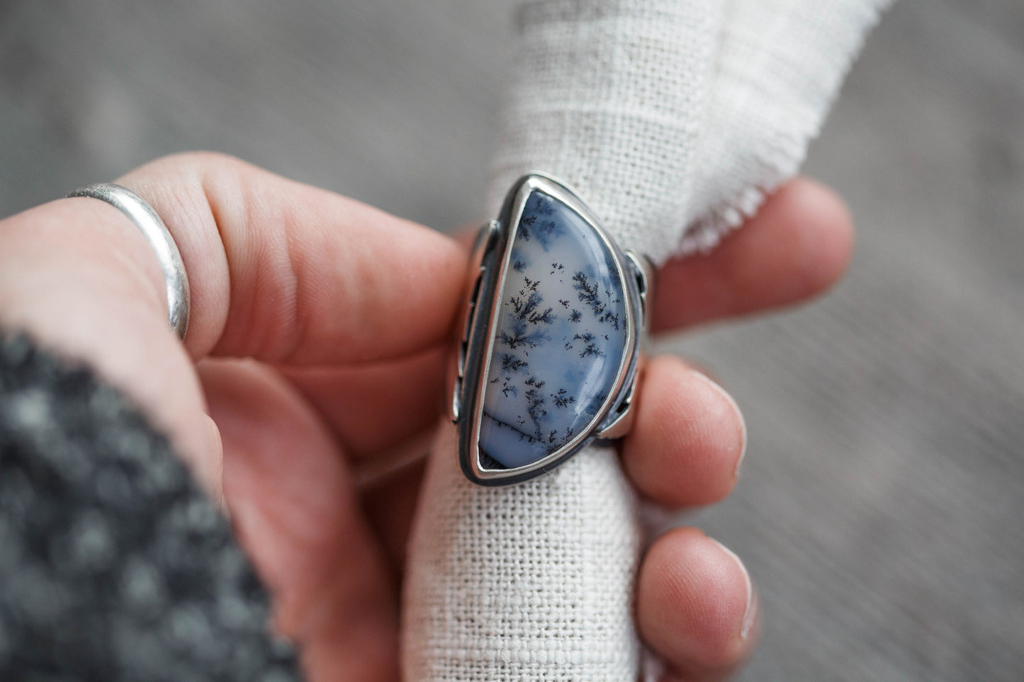Size 7 | The Owl's Path Ring | Wide Saddle Band | #8