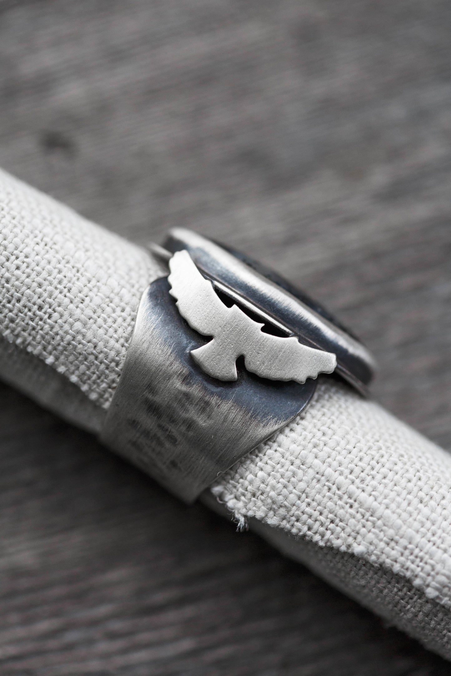 Size 8 | The Owl's Path Ring | Wide Saddle Band | #11