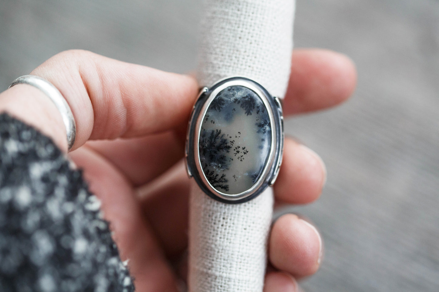 Size 8 | The Owl's Path Ring | Wide Saddle Band | #11