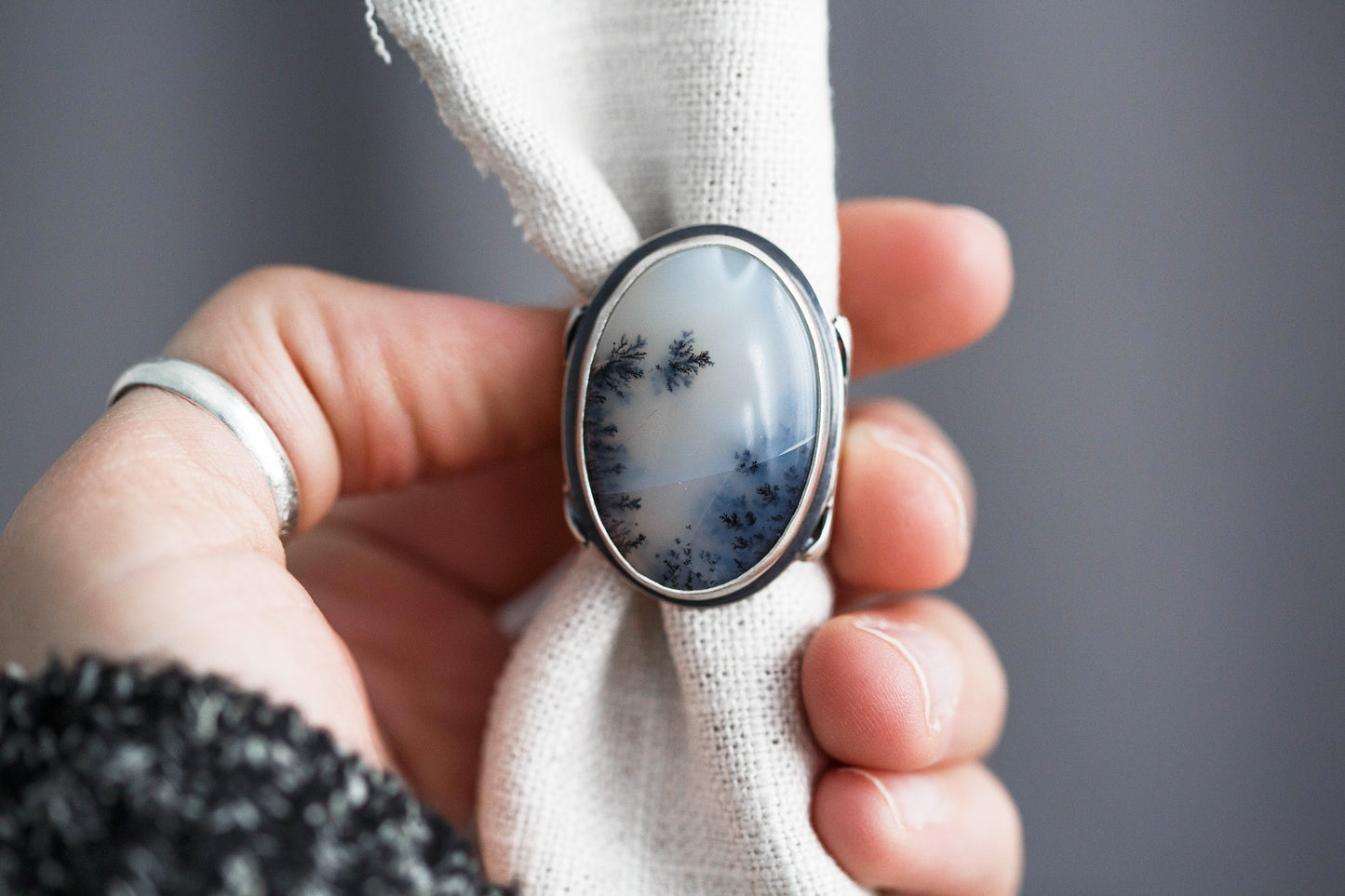 Size 8.25 | The Owl's Path Ring | Wide Saddle Band | #12