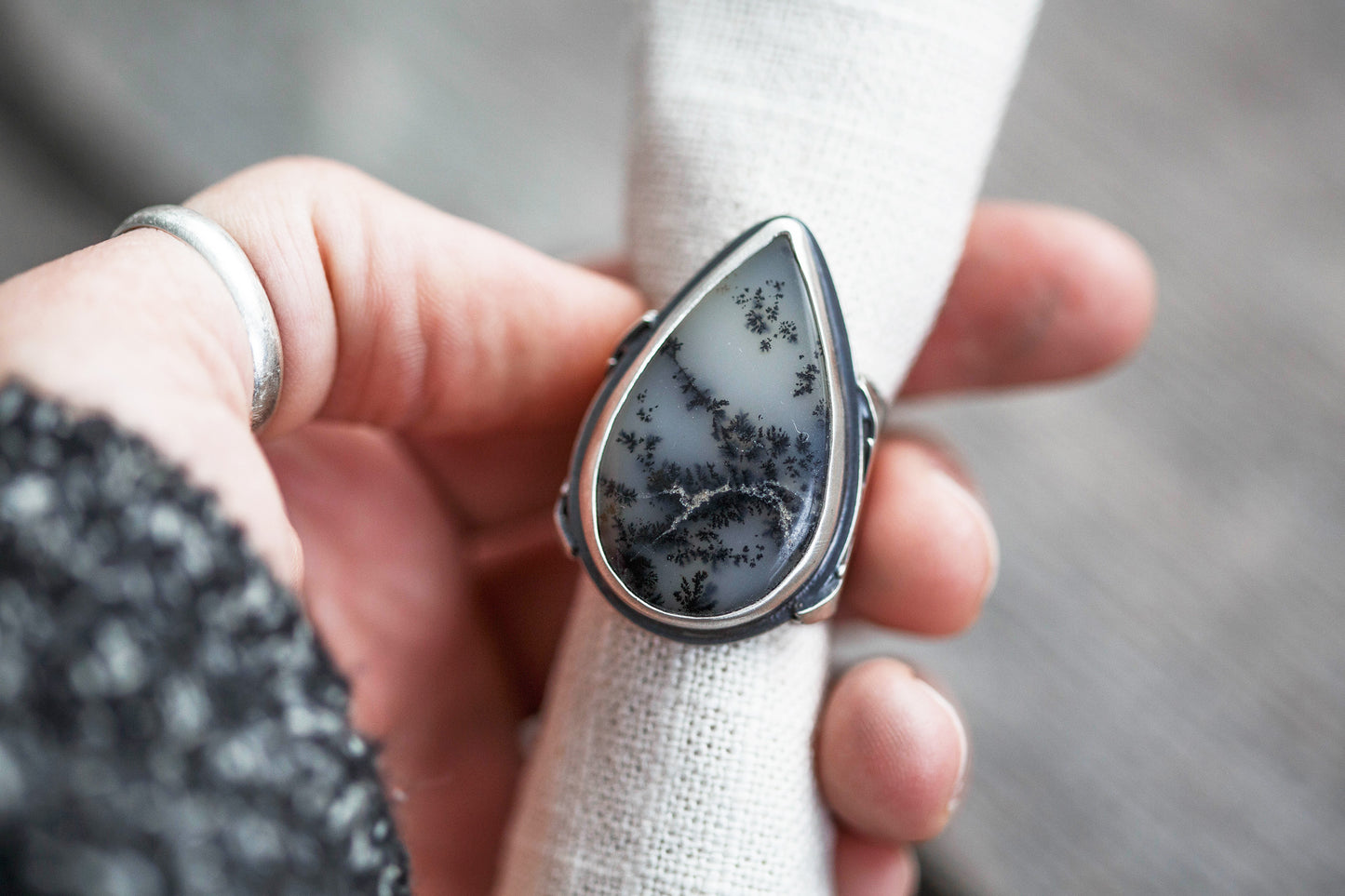 Size 8.5 | The Owl's Path Ring | Wide Saddle Band | #14