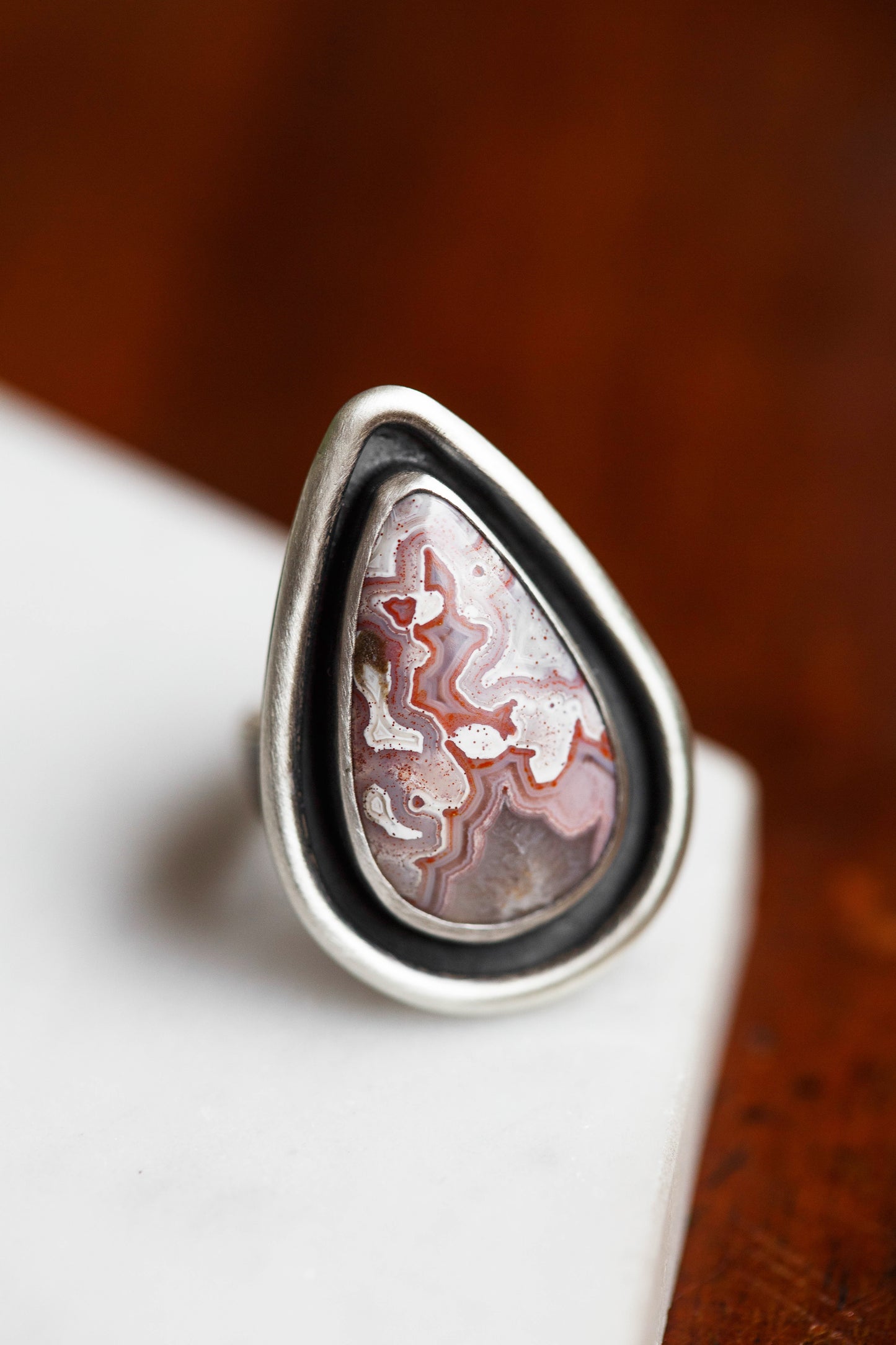 Size 6.25 | Tempered Ring, v. III | Hammered Rectangle Band | #2